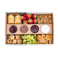 Couvercle transparent jetable écologique Boîte à bento Polyvalent Enfants Déjeuner Petit déjeuner Dessert Snack Box Restauration Cosmétique Use-Paper