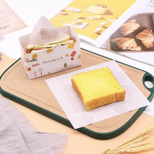 Kraft 18*18 Clear Butter Food <span class=keywords><strong>Burger</strong></span> Embrulho Papel Greaseproof Atacado Papel Fast Food Sandwic Hot Dog Embrulho Papel - Product Image 1