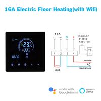 Intelligenter WLAN-Thermostat mit Touchscreen-Programmierung für Individuelle Heizpläne in Wohn- und Gewerbegebäuden