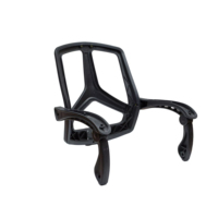 Accessoires de meubles de bureau blancs en gros d'usine-Le dossier confortable de partie de chaise inclut des bras de chaise