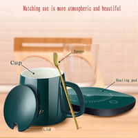 Chauffe-tasse 55 en 1 : Tapis chauffant USB à température constante pour tasses, mugs, lait, thé, eau – Idéal pour la maison et le bureau
