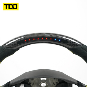 Volante Deportivo TDD de 9 Luces LED de Fibra de Carbono Real Compatible con Ferrari - Product Image 3