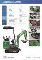 Livraison gratuite Modèles de mini-excavatrices 1/1.2T/1.5T/2T certifiés EPA et CE, multiples accessoires disponibles, couleurs personnalisables
