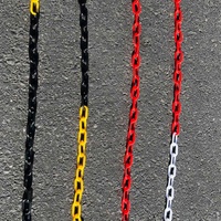 Chaîne en plastique coloré pour barrière de sécurité sur les routes, 700mm, 6Mm, 8Mm, 2 pièces