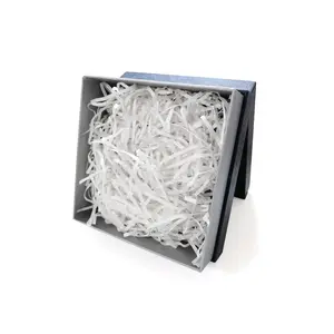Ucuz fiyat fildişi beyaz renkli düz noel arifesi kutusu dolgu, rendelenmiş için kesilmiş kağıt noel DIY hediye ambalaj