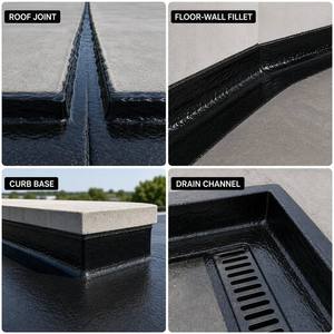 Revêtement imperméabilisant en bitume caoutchouté non durcissant, à haute élasticité, pour la construction de murs souterrains de sous-sols, application par pulvérisation - Product Image 5