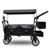 Chariot de plage de sable pliable chariot pliant Camping chariot de plage poussette de bébé chariot pliant avec auvent pour les enfants