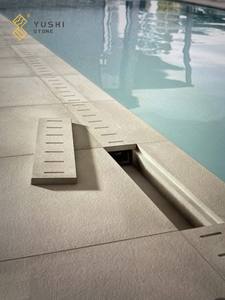 YUSHI özelleştirilebilir doğal kireçtaşı finişerleri için yüksek kaliteli doğal taş yüzme havuzu fayans otel Villa açık kat - Product Image 4