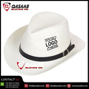Sombreros de montar a caballo de cuero real de Venta caliente de vaquero de estilo occidental personalizado en Qasaab Gloves Company - Product Image 2