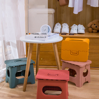 Tabouret pliable pour enfants tabouret de pêche escabeau couleur nordique en plastique Portable voyage Camping extérieur meubles de maison moderne 3 pièces