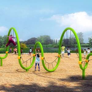 Parc de jeux en corde pour enfants Net Park Core, parcours d'escalade pour enfants, réseau d'escalade, aire de jeux, cadre de jeu, sport de groupe, cordes hautes - Product Image 1