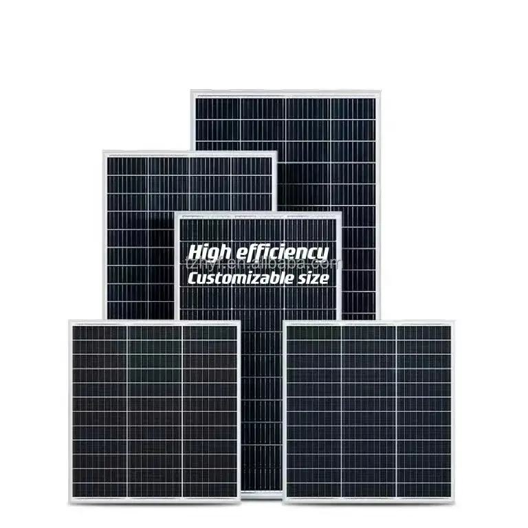 Painéis solares poli e monocristalinos de 12V 18V 24v 10W 15W 20W 30W 40W 50W Módulos solares de tamanho pequeno Painel solar P