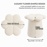 Bangku Ottoman Lembut Bentuk Jamur Chenille yang Dapat Disesuaikan, Pouf Kain, Sandaran Kaki, Cocok untuk Sofa, Ruang Tamu, Kamar Tidur, Sekolah, Rumah Modern