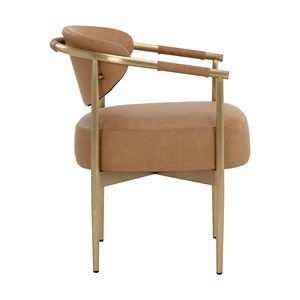 Chaise de <span class=keywords><strong>salle</strong></span> <span class=keywords><strong>à</strong></span> <span class=keywords><strong>manger</strong></span> moderne en or avec coussin doux et atmosphère confortable Mobilier de maison Tabouret en métal Pieds pour hôtels - Product Image 4