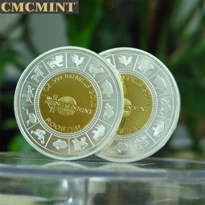 Grosir koin logam suvenir koin murah Tahun Ayam Jantan 1 Oz koin - Product Image 4