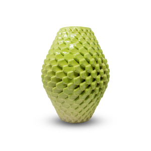 Artesanía de lujo italiana 3D Impreso GRES Jarrón Alma Diseño tradicional para mesa o piso Uso Material de resina - Product Image 1