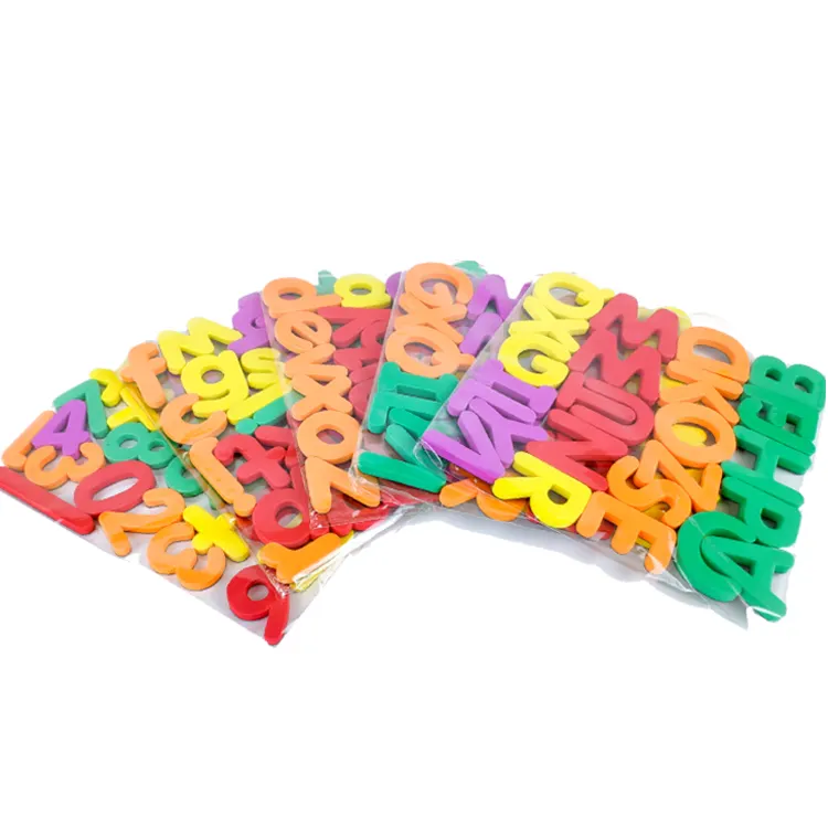 Nouveau moule 26 pièces bébé EVA mousse chiffres lettre Puzzle jouet Eva Souvenir réfrigérateur aimant