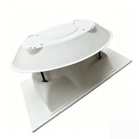 1460 #   Ventilateurs extracteurs résistants à la corrosion chimique et imperméables pour entrepôts industriels en FRP, à montage sur toit