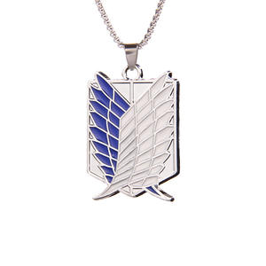Accesorios <span class=keywords><strong>de</strong></span> anime <span class=keywords><strong>de</strong></span> moda ataque a Titán collar Survey Corps Wings of Freedom colgante collar ataque a Titán - Product Image 1