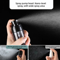 Bouteilles en plastique transparentes ou noires personnalisées de 30 ml, 60 ml, 80 ml, 100 ml, 120 ml pour cosmétiques, maquillage, corps, cheveux, visage, tonique, eau, vaporisateur fin