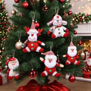 Muñeco de Peluche de Santa Claus Hecho a Mano, Ecológico, Pequeño, de Dibujos Animados, Decoración Navideña, Figura y Juguete para la Habitación de los Niños - Product Image 1