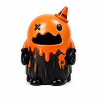 Figurine mystère Orange Trash Character en ABS PVC, jouet d'art personnalisé, 7 cm, non articulée, prévente, décoration de bureau