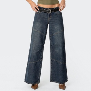 Jeans de Mujer de Cintura Baja con Diseño Retro Spice Girl, Pantalones Vintage Holgados de Alta Calidad, Estilo Casual de Algodón para Damas - Product Image 5