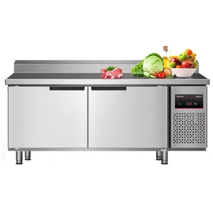 Buzdolabında dondurulmuş paslanmaz çelik tezgah ticari tezgah yüksek kaliteli kalınlaşmış paslanmaz çelik özelleştirilebilir - Product Image 5
