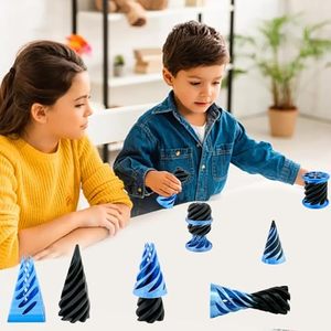 Spinner Antiestrés de Cono Espiral Imposible Impreso en 3D, Mini Vórtice con Ilusión de Hilo, Decoración de Escritorio Relajante para la Ansiedad - Product Image 2
