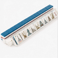 L'usine vend 160 jeux de mahjong américains en acrylique sur le thème de l'architecture antique, jeux de société et séries de cadeaux de collection