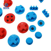 Boutons de volant gauche et droit Deson Digital pour consoles de jeu, clavier en silicone avec logo imprimé, boutons en caoutchouc à point unique découpés