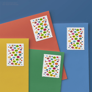 Pegatinas Personalizadas para Avión con Temática Postal de Diferentes Países 2020: ¡Celebremos en [¿Dónde?], ¡Compra Ahora! 100 Etiquetas de Sellos Permanentes - Product Image 1