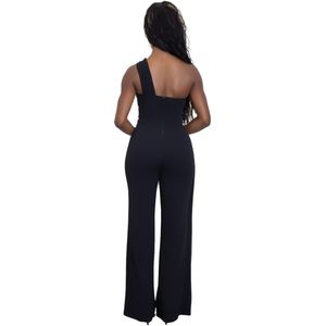 Elegante Mono sin Mangas con Hombros Descubiertos y Color Sólido para Mujer, con Hebillas Decorativas Metálicas para la Moda de Verano - Product Image 3