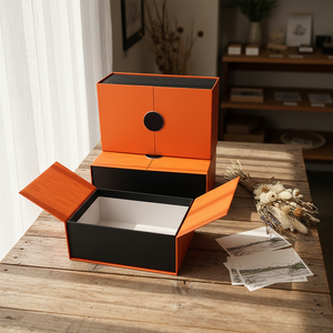 Caja de Papel Ecológica, Aséptica, Reutilizable y Elegante de Doble Puerta <span class=keywords><strong>para</strong></span> Perfumes Árabes, Joyería, Regalos, Cosméticos, Recuerdos y <span class=keywords><strong>Souvenirs</strong></span> - Product Image 1