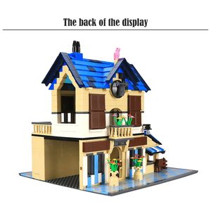 5311 1298 Uds MOC casa ladrillos juguetes ciudad calle vista campo Villa <span class=keywords><strong>arquitectura</strong></span> bloques de construcción para niños - Product Image 5