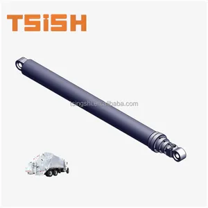multi stage double acting telescopic hydraulic cylinders for heil garbage trash rubbish dust truck compactors refuse bodies