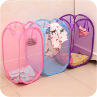 Organisateur pliable en nylon pour un usage domestique Panier de rangement pour vêtements sales Panier à linge pliable pour salle de bain