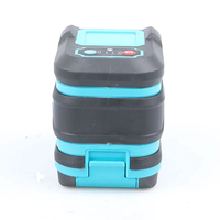 Niveau laser portable industriel à ligne verticale verte, 2 lignes croisées, bleu, alimenté par batterie, largeur de ligne 2 mm, pour la décoration