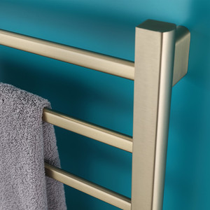 Porte-serviettes chauffant pour hôtel, en acier inoxydable brossé doré, montage mural, chauffe-serviettes intelligent, <span class=keywords><strong>radiateur</strong></span> électrique - Product Image 4