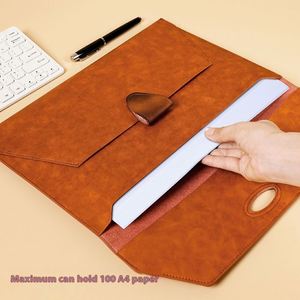 Customizable Logo Printing Personalized A4 <b>Leather</b> <b>Briefcase</b> Waterproof Business Document Bag with Case and Portfolio Holder - Product Image 3