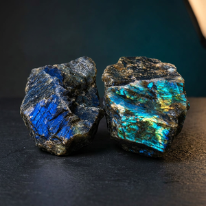 Pierre brute de labradorite naturelle non polie, spécimen minéral brut, gemme à reflets bleus, pierre de guérison, vente en gros - Product Image 3
