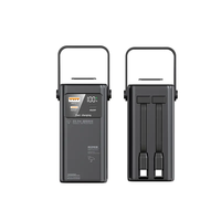 Batterie externe personnalisée grande capacité 30000mAh 20000mAh, chargeur portable à charge rapide pour extérieur avec 2 câbles et écran LED