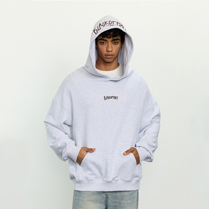 Sweat-shirts pour hommes de haute qualité Pull-over Poids lourd 100% coton Logo brodé personnalisé Motif uni Hiver Surdimensionné Respirant - Product Image 5