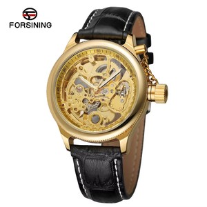 For Custom Leather <b>Skeleton</b> Mens Sports Mechanical <b>Watch</b> with Power Reserve New <b>Automatic</b> - Product Image 6