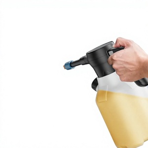 Lavadora de coches eléctrica autocebante de doble motor negra para limpieza y riego de plantas - Product Image 1