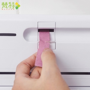 Factory Outlet Multi-function <b>Kitchen</b> Foil Paper Adhesive Tape Garbage Bag Plastic Wrap Holder Adjustable Storage Cutting <b>Rack</b> - Product Image 5