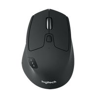 Logitech-ماوس ألعاب لاسلكي, ماوس كمبيوتر إضاءة فائقة مريح موديل M720 من الترياتلون ماوس ألعاب لاسلكي