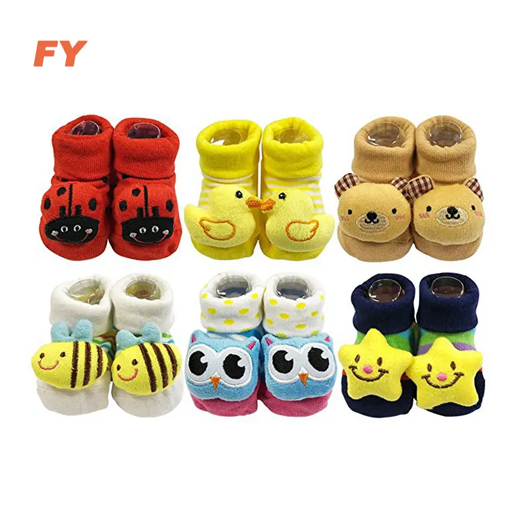 custom design infant toddler newborn 3d baby anti slip cotton socks gift sets sox anti slip socks children baby socks grip