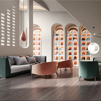 Service de design d'intérieur pour salon de beauté professionnel, plan de mise en espace de spa de luxe, solution clé en main pour le mobilier et la conception de salon de coiffure