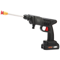 Hidrolavadora Eléctrica Portátil Multifuncional de Alta Presión de 21V con Material PP, Pistola de Agua de Limpieza con Presión de 6-8 bar